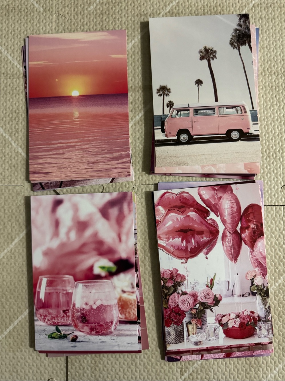 Wall Collage Kit – 50 Pieces (4x6”) | Pink Aesthetic Room Décor